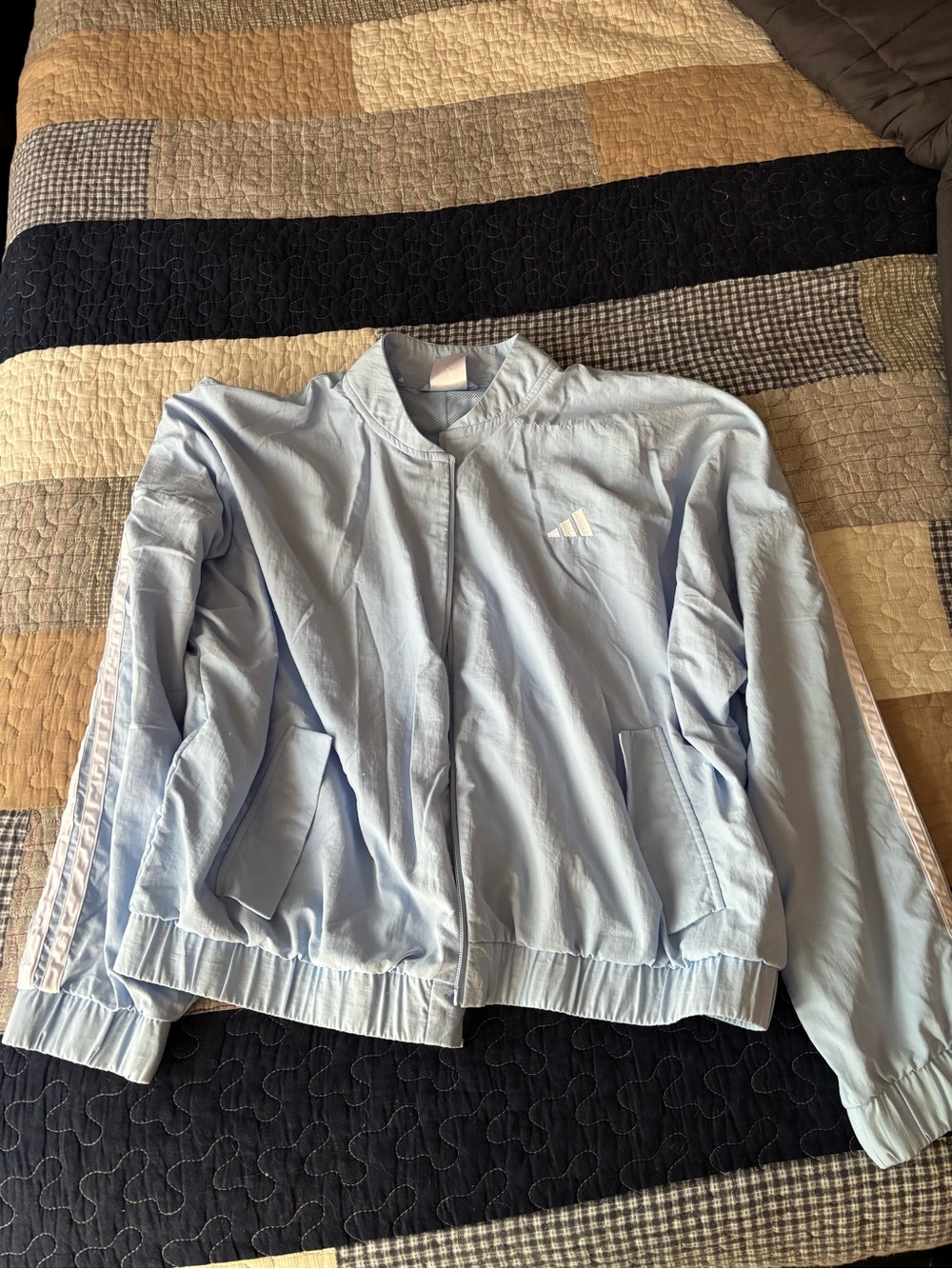 adidas Women’s  Pale Blue Lightweight Track Jacket